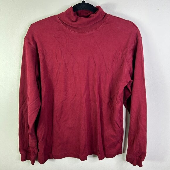 Cambridge Dry Goods Women's Maroon Turtleneck Sweater Size XL - Picture 1 of 5